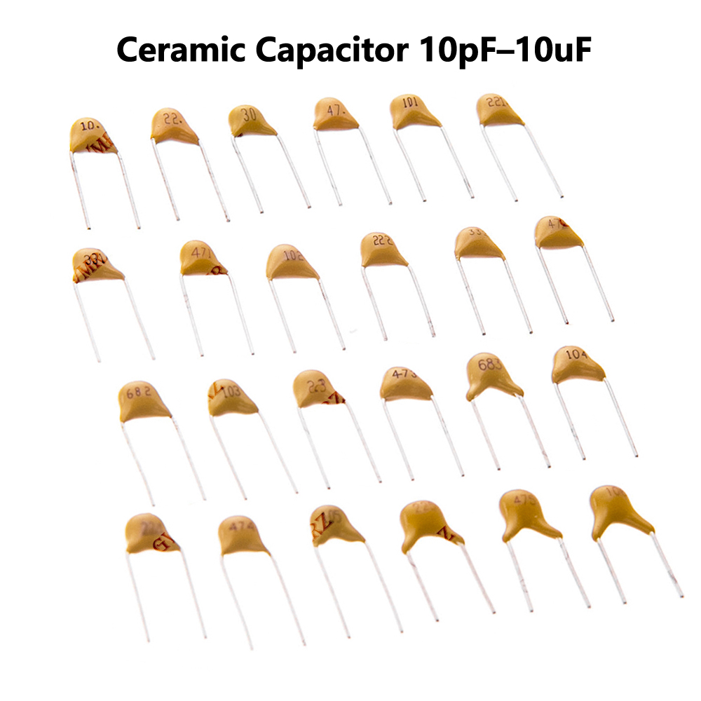 Capacitor Kit Assortment - 30PF 47PF 100PF 50V Monolithic Ceramic