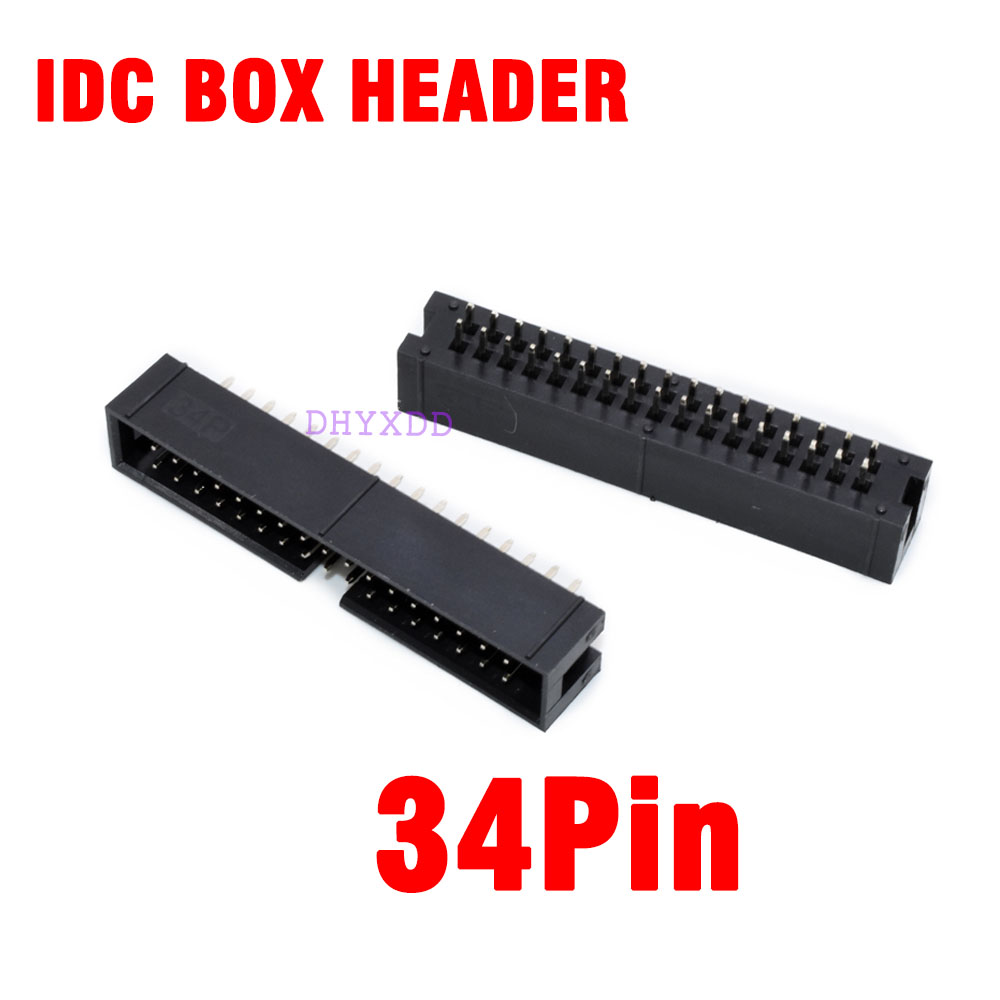 Male Female Header Pin - 10pcs 2.54mm 2x17 Pin 34 Pin