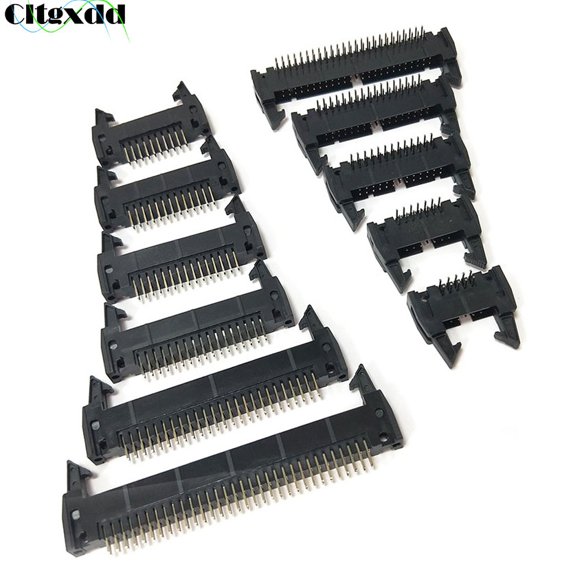 Male Female Header Pin - 10pcs DC2 10/14/16/20/26/34/40/50/64 Pin 2.54mm Pitch