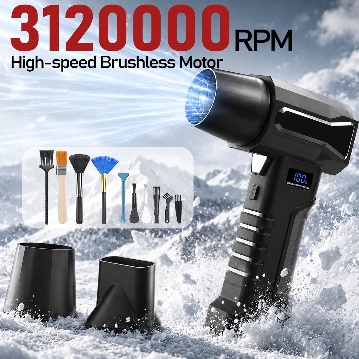 Diy Electronics Cleaner - 3120000RPM Jet Air Blower Super Powerful