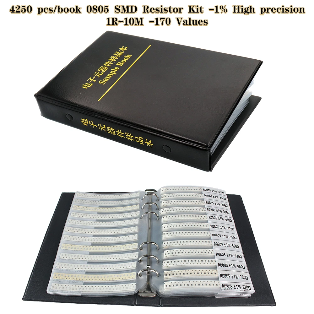 4250PCS 0805 SMD Resistor Book - Diy Electronics Book recension och pris