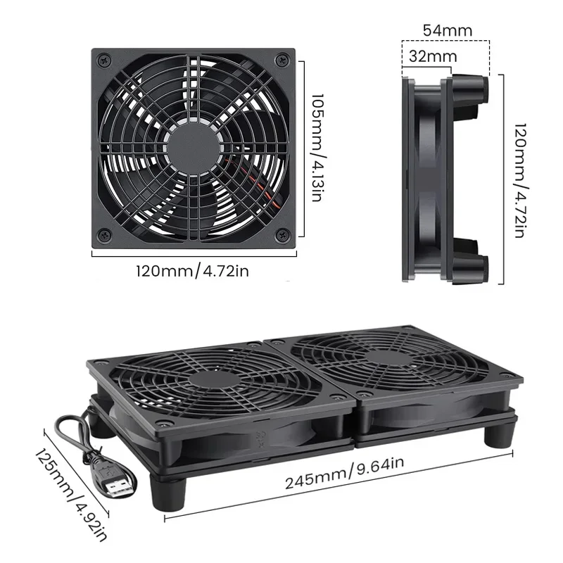 Router Cooling Fan High Airflo - Diy Electronics Box recension och pris