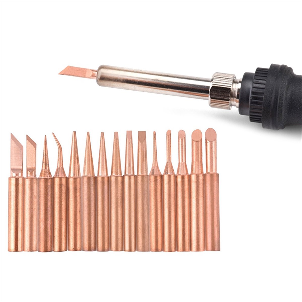 Fits for 15Pcs/Lot Pure Copper - Soldering Iron Kit recension och pris