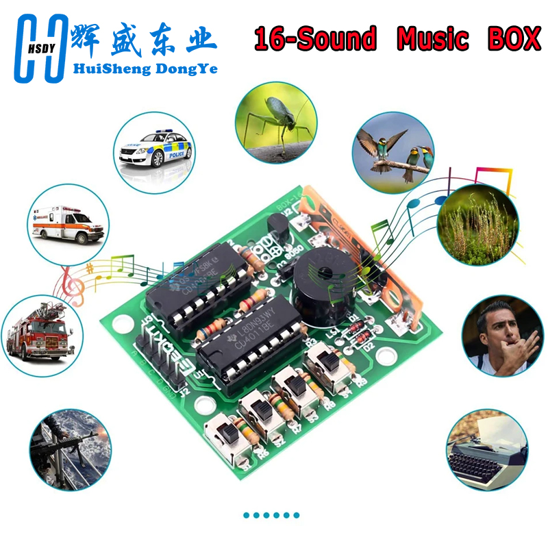 16 Music Sound Box BOX-16 Boar - Hobby Diy Electronics Kit recension och pris