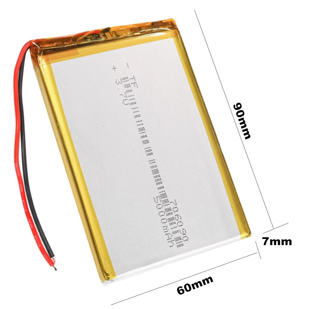 1-10pcs 3.7V 5000mAh 706090 60 - Diy Electronics Book recension och pris
