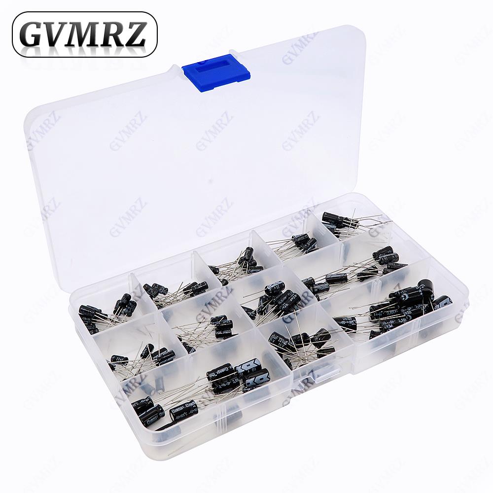 120PCS/lot 12values 1uF-470uF  - Capacitor Kit Assortment recension och pris