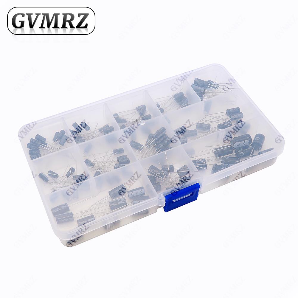 120PCS/lot 12values 1uF-470uF  - Capacitor Kit Assortment recension och pris