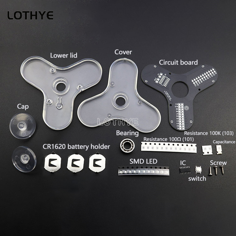 LED Fidget Spinner Manufacture - Diy Electronics Parts recension och pris