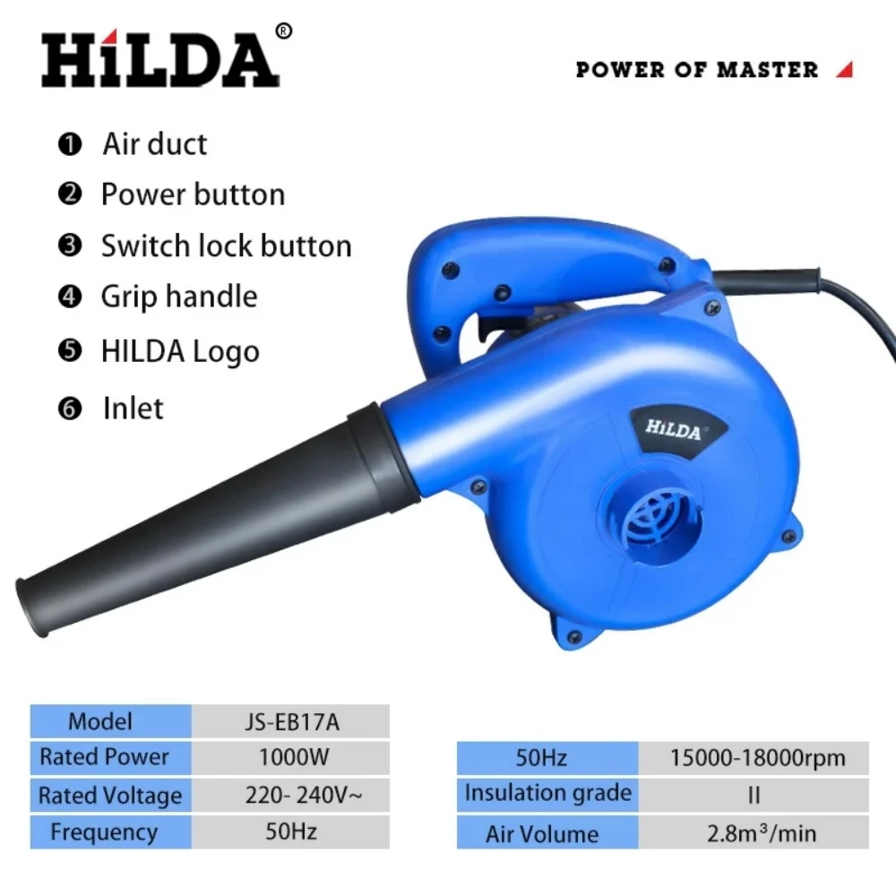 HILDA 1000W Electric Air Duste - Diy Electronics Cleaner recension och pris