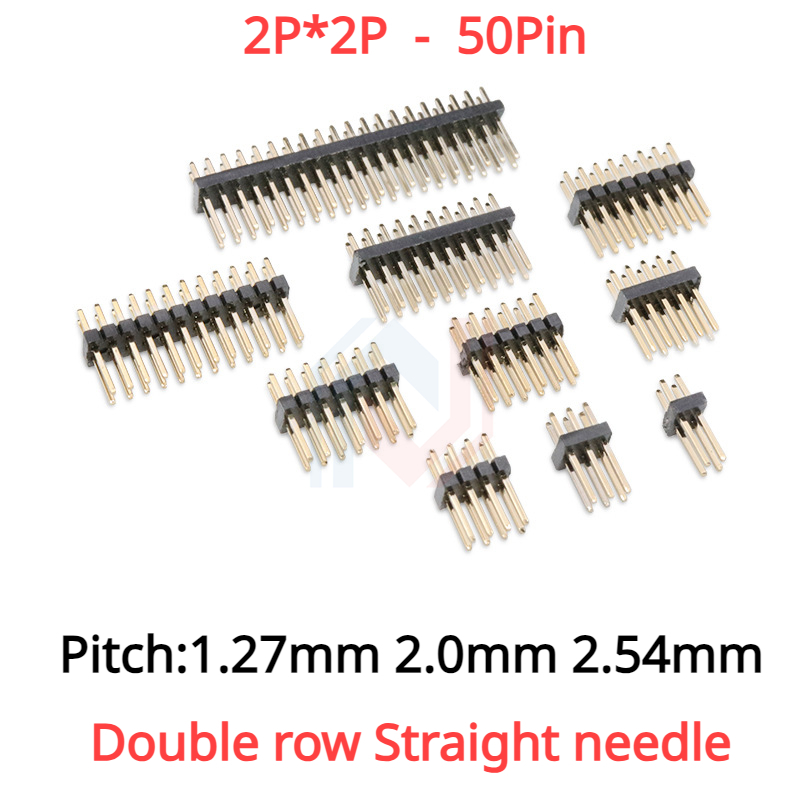 10Pcs 1.27mm 2.0mm 2.54mm Pitc - Male Female Header Pin recension och pris