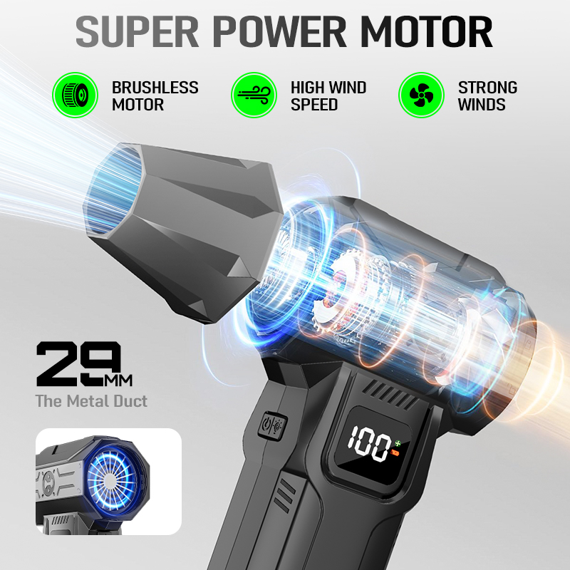 Powerful Turbo Fan Cordless Va - Diy Electronics Cleaner recension och pris