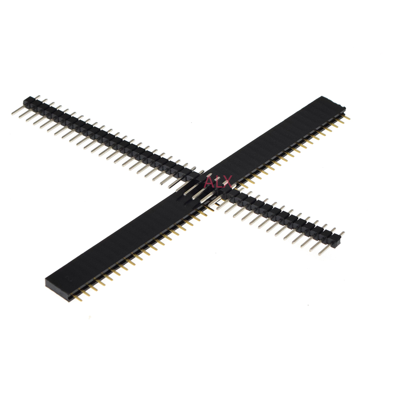 5/10Pcs 2.54mm 40 Pin 1x40 2X4 - Male Female Header Pin recension och pris