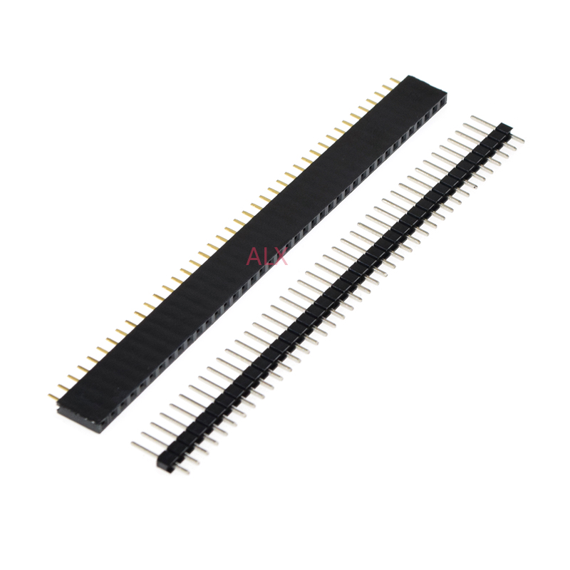 5/10Pcs 2.54mm 40 Pin 1x40 2X4 - Male Female Header Pin recension och pris