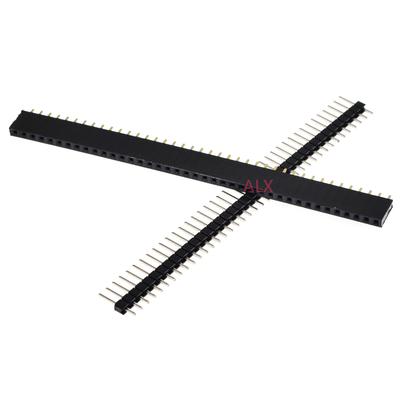 5/10Pcs 2.54mm 40 Pin 1x40 2X4 - Male Female Header Pin recension och pris