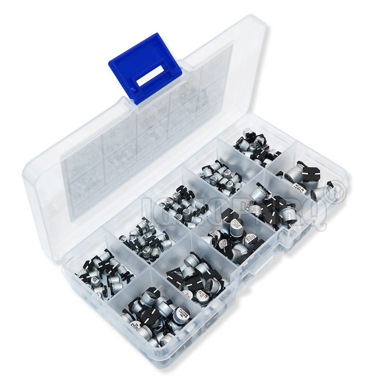 165PCS 10Values SMD Aluminum E - Capacitor Kit Assortment recension och pris