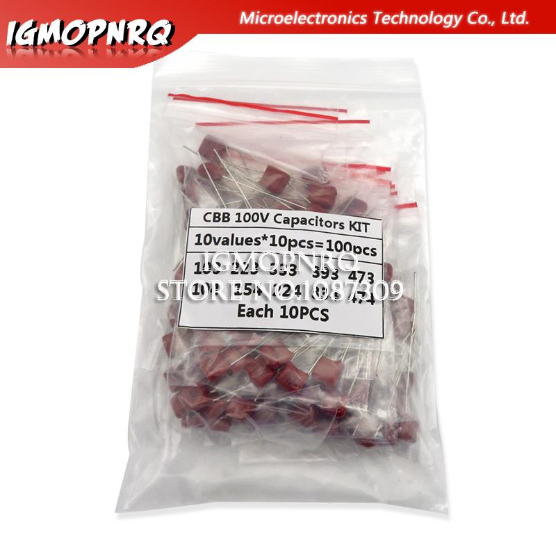 KIT 100PC=10value*10PCS Metall - Capacitor Kit Assortment recension och pris