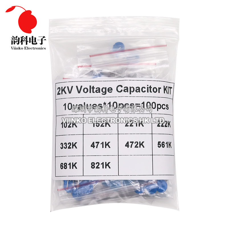 100pcs 2KV High Voltage Cerami - Capacitor Kit Assortment recension och pris