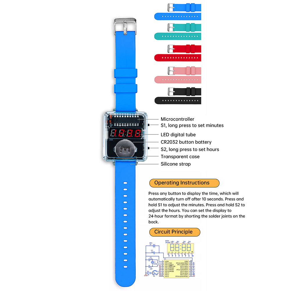 DIY Electronic Watch Kit 0.28' - Hobby Diy Electronics Kit recension och pris
